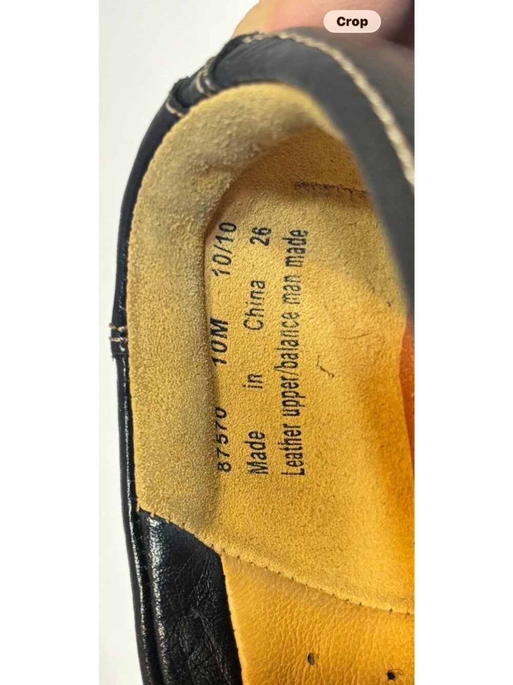structured CLARKS 87570 Walking Shoes BLACK LEATHER Sz 10M Flats SLIP-ON LOAFERS - Picture 9 of 15